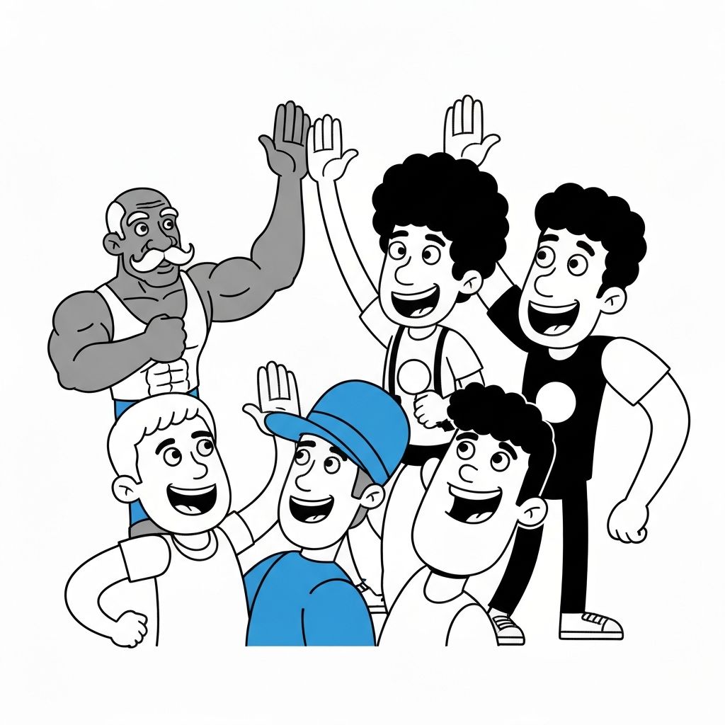 Team celebration